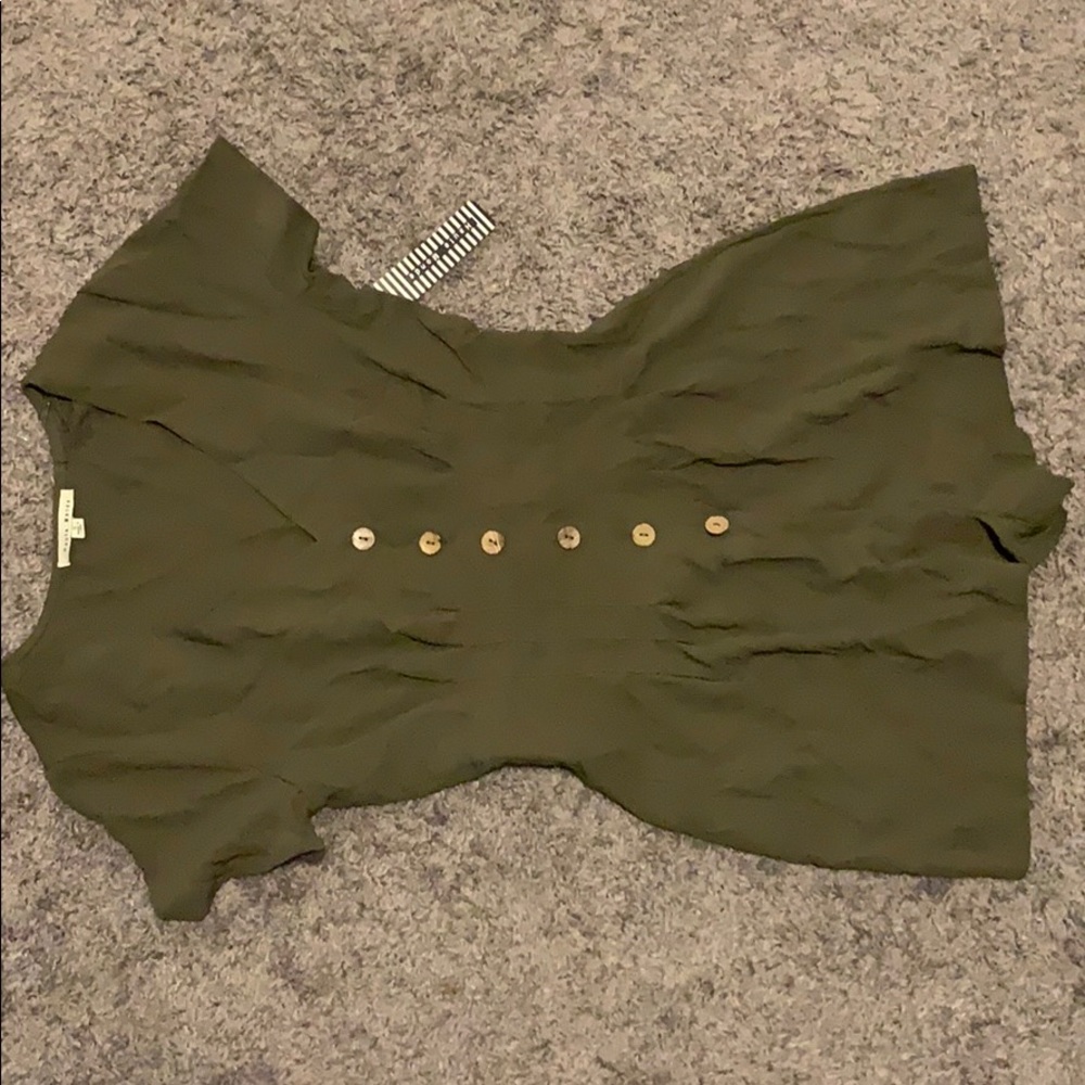 Green romper BNWT
